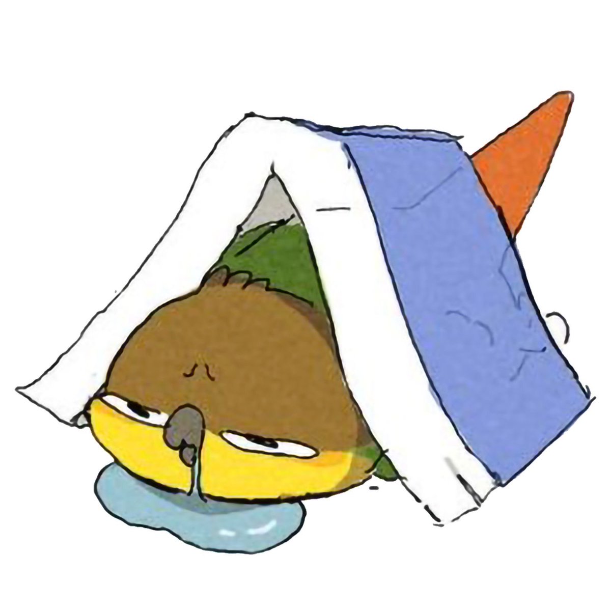 _AnnoyingBird's tweet photo. This book is just the right size to use as a blanket！#神煩鳥 #插畫 https://t.co/qJ8TqOLJZK