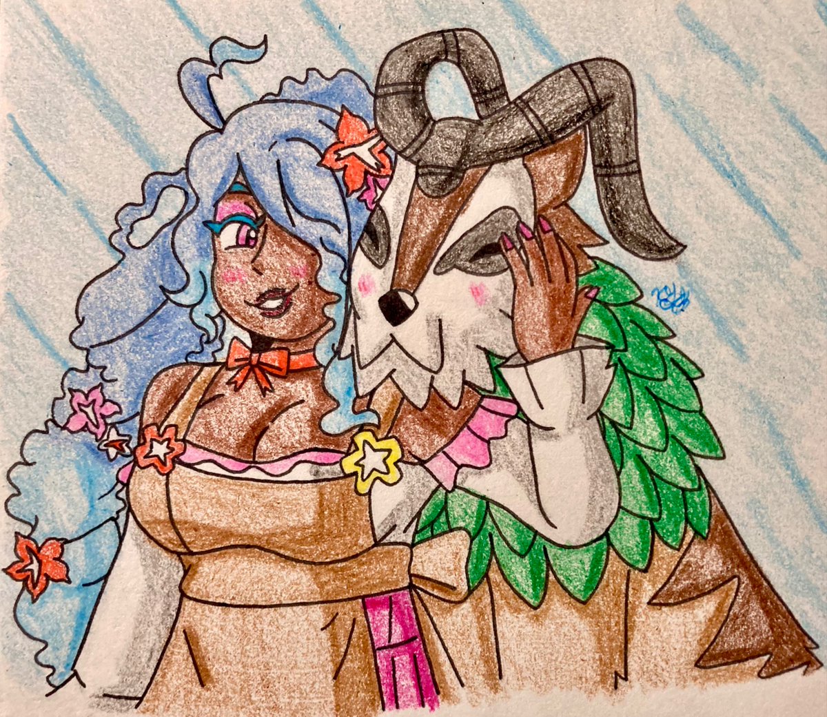 ritz_creation's tweet photo. First batch of artfight attacks! 

Characters belong to: @inky__heart , @_MochiDoodles_ , @zekkopunks , and Caustic_Fraust on AF! https://t.co/7psPFiIlsb