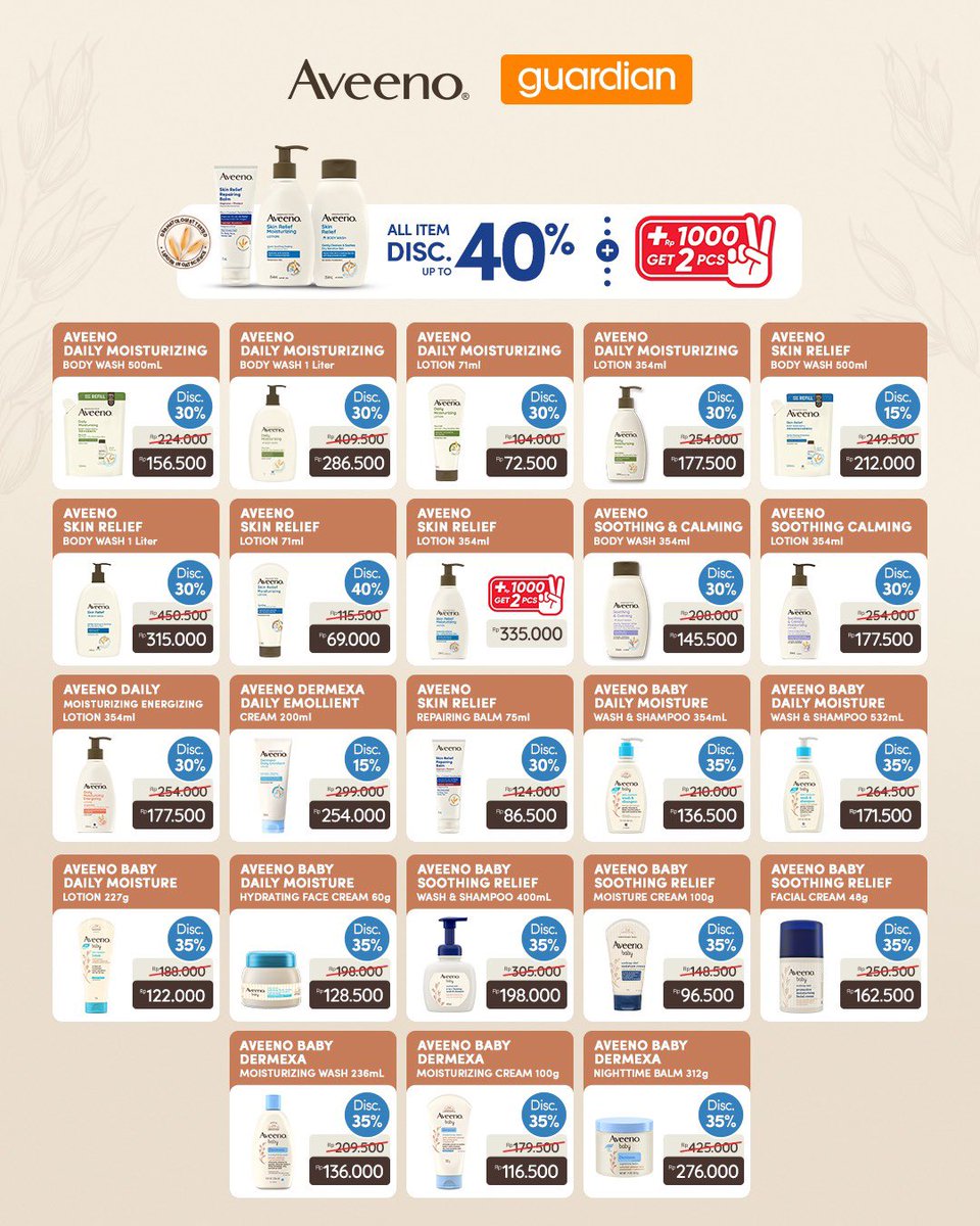 jastipinteman's tweet photo. Aveeno nya teman temaan!
#jastipjxb #jxb2026 #jastip https://t.co/61diMnjhFg