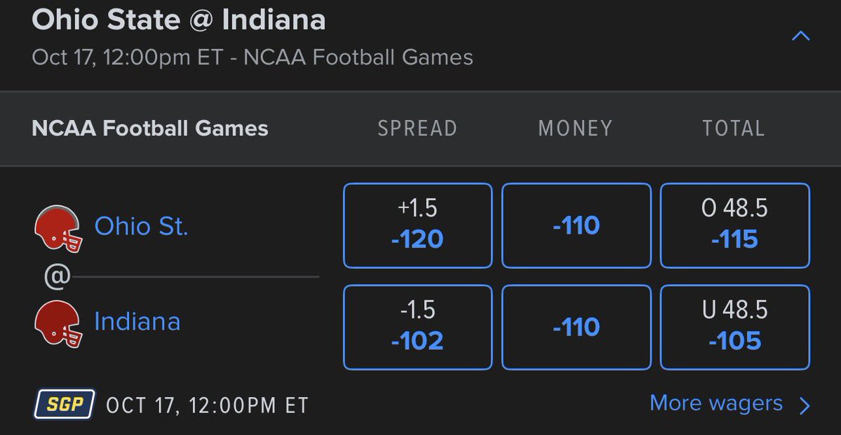 TheIndianaBison's tweet photo. It’s July 2nd, 2026, and Indiana is favored against OSU in football, Curt Cignetti has changed this program forever l https://t.co/ZWdfKRrD8H