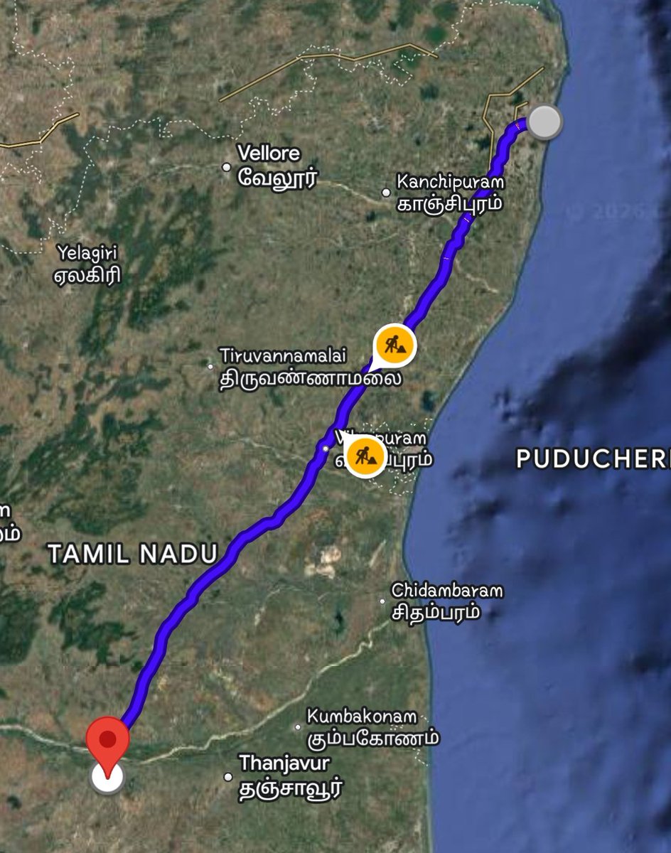 Infovenous's tweet photo. 🚨 3-Hour Chennai–Trichy Journey Moves Closer to Reality

The proposed 300-km, ₹20,000 Cr greenfield national expressway has moved a step forward, aims to cut travel time between Chennai &amp; Trichy to just 3 hrs while improving connectivity across 12 districts.

Follow @Infovenous https://t.co/9VMrhZuUT8