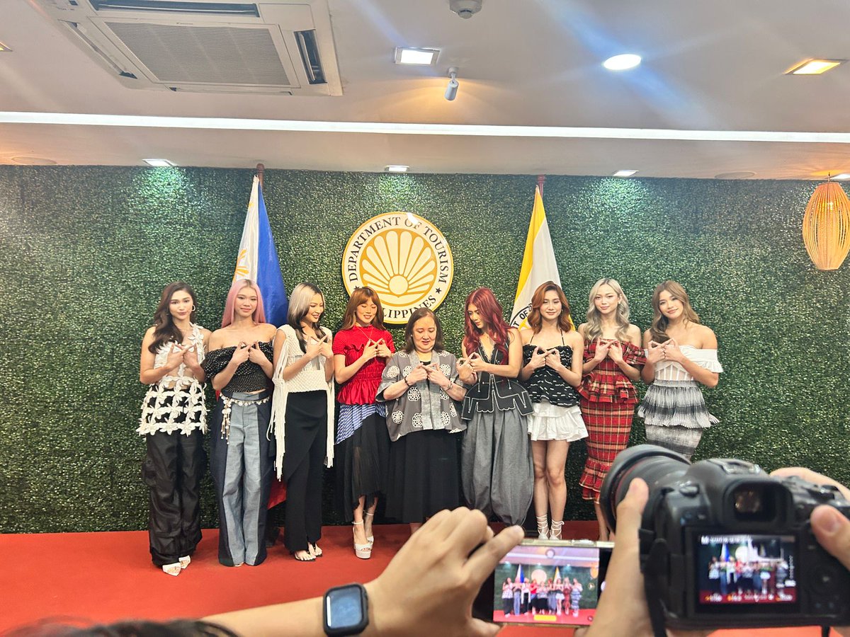 inquirerdotnet's tweet photo. LOOK: Nation’s Girl Group BINI has been tapped as among the new tourism ambassadors of the Department of Tourism.

BINI members Aiah, Colet, Maloi, Gwen, Stacey, Mikha, Jhoanna, and Sheena met with Tourism Sec. Dita Angara-Mathay on Friday morning for initial talks about their new roles. | via Gigi Valderrama, https://t.co/E0yNJSWXKw