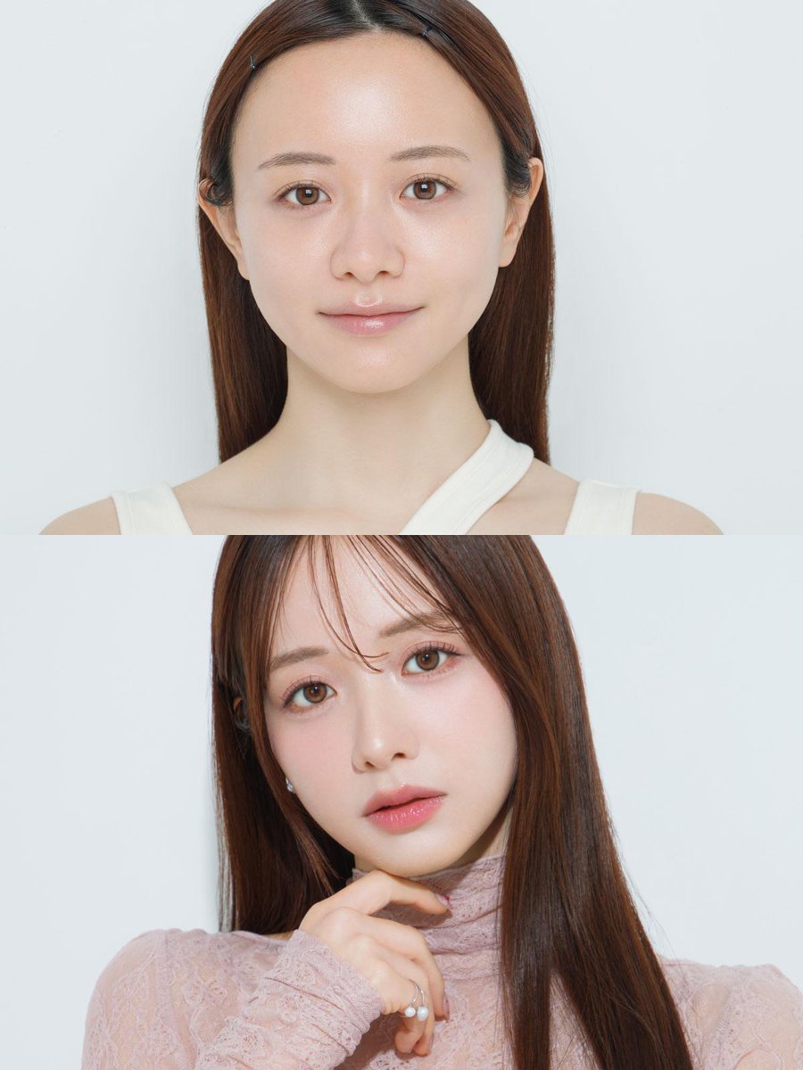 oricon's tweet photo. 森香澄｢どすっぴん｣→｢ナチュ盛りメイク｣披露
初の美容本から先行カット公開
https://t.co/PJmy7gnX4v

#森香澄 https://t.co/1TJeVDrXEM