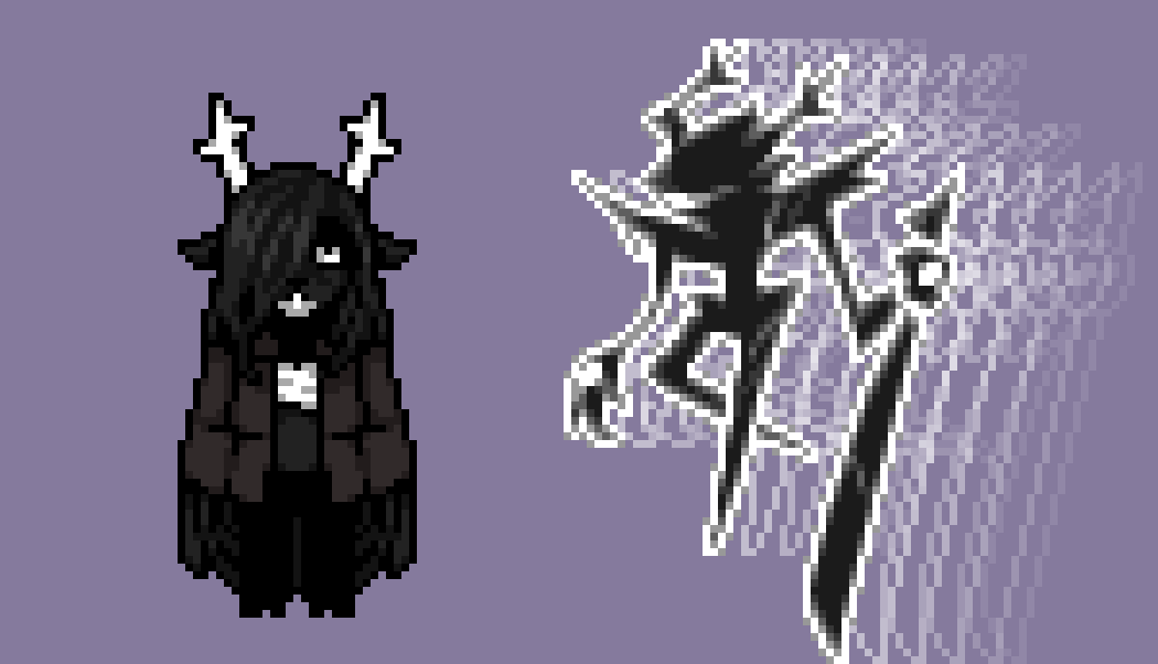 desolattie's tweet photo. Dess design and Knight re-sprite. https://t.co/Zb0PQC7ZsZ