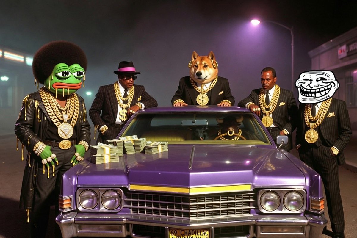 chadillacpump's tweet photo. POV: You just joined the most unapologetically degen crew on CT.
Purple Chadillac. Gold chains. Zero fear.
Next stop: Pumpville. 🚗💨💰

https://t.co/exfZFH5BdU https://t.co/W1JfJ8DU8R