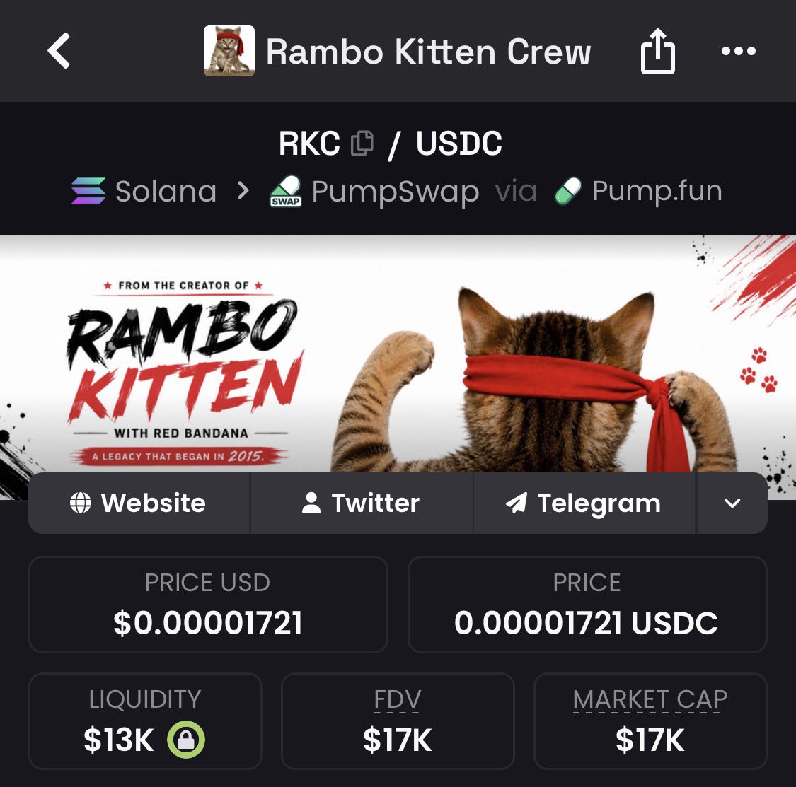 NixFlipsJr's tweet photo. Dudes been shilling for days consistently 

Soon for $RKC 

The cat meta is here and the Rambo cults ready 

Gbk2uoDmXt7HE7XVimYEo2fm2ryd17NPWdCQAzfhpump https://t.co/slmUb641MH