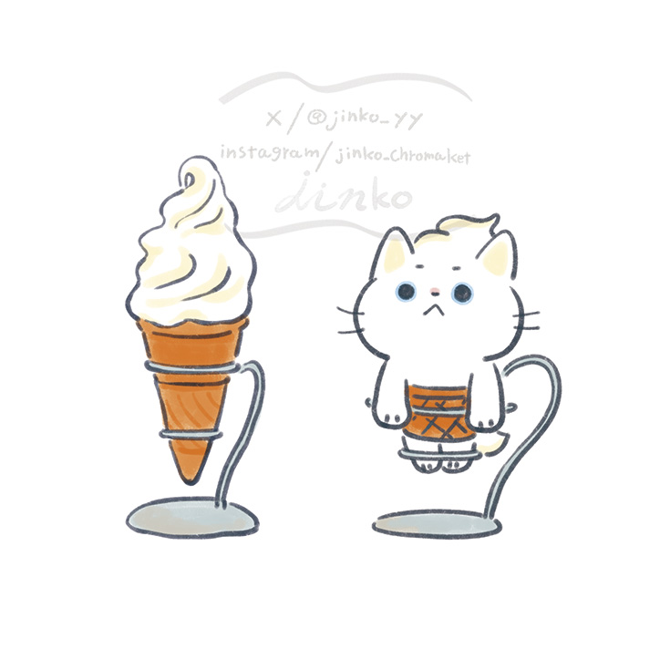 jinko_yy's tweet photo. ソフトクリームの日だって🍦✨

#にゃフトクリーム https://t.co/iWlVXIJOO1