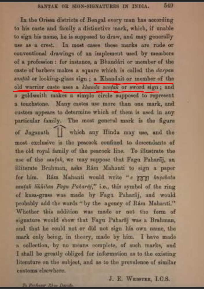 TheKhandapatis's tweet photo. The Santaka (Royal Insignia or Sign Manual) of  Khandayats : 
The way Khandayat kings of the past used the Sword as their Sign Manual, evident from their sculptures. Examples include the sculptural depictions of Gajapati Rout Kapilendra Deva, Gajapati Rout Langula Narasimha 1/N https://t.co/iKxCI2eSDJ