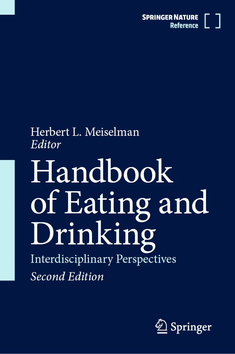 SpringerRef's tweet photo. #freedownloads!
Read "A Swift Overview of Eating and Drinking Since Antiquity" https://t.co/l1hQIB7m4g from our NEW Handbook of Eating and Drinking: Interdisciplinary Perspectives, 2e edited by Herbert L. Meiselman (pictured). https://t.co/f29kblohQs