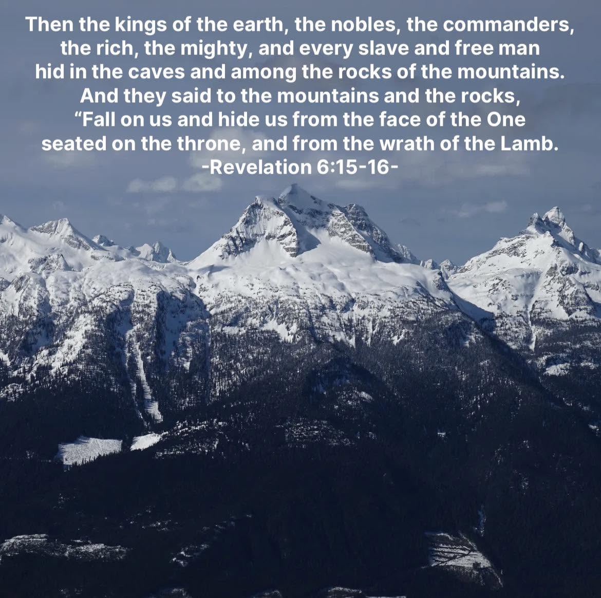 Stephen71290801's tweet photo. Isaiah 2:19
Men will flee to caves in the rocks and holes in the ground, away from the terror of the LORD and from the splendor of His majesty, when He rises to shake the earth. https://t.co/22pAlq47Zn