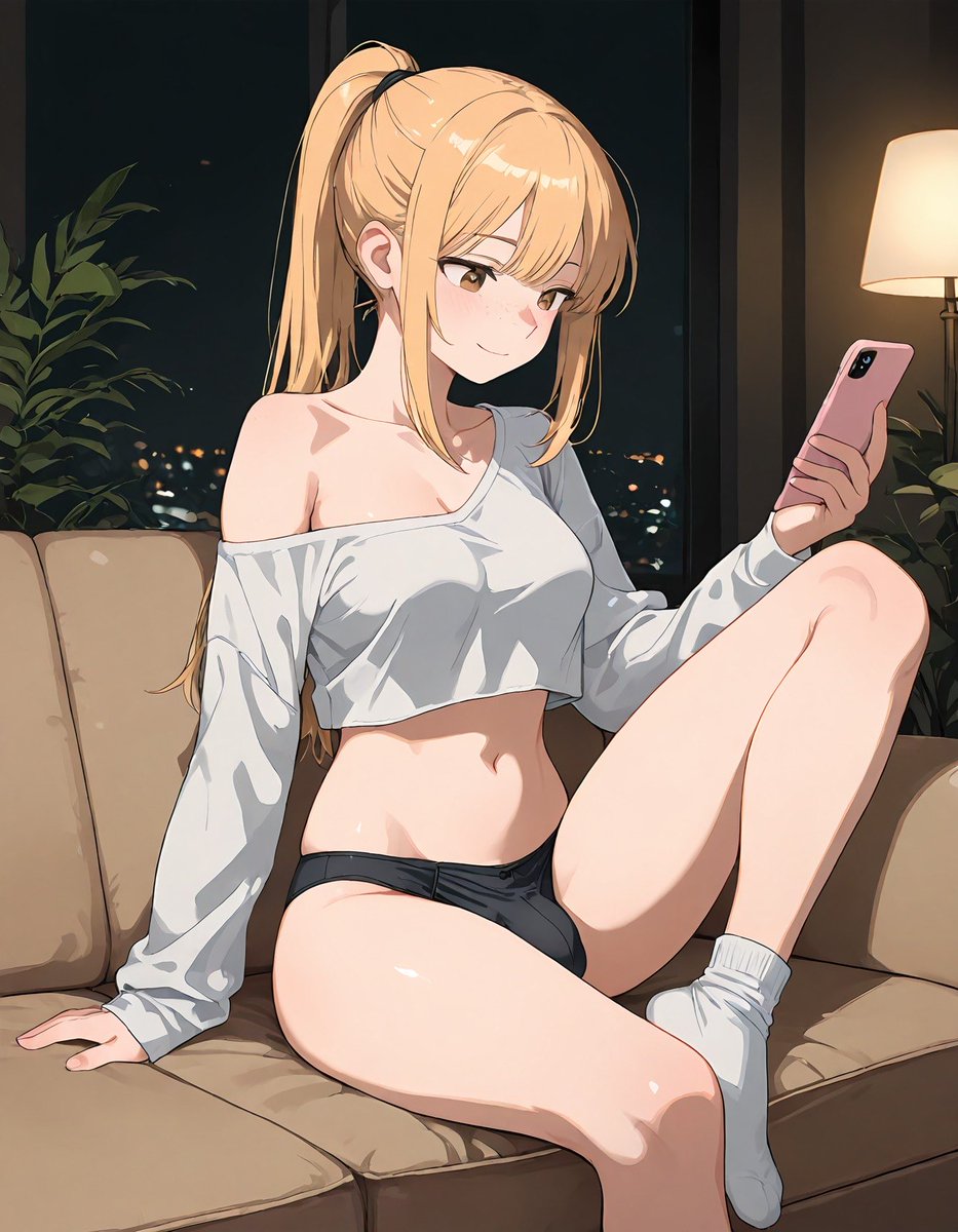 Dieselneck73's tweet photo. #AIart️️️️️️️️️️️️️️️️️️️️️️️️️️️️️️️️️️️️️️️️️️️️️️️️️️️  Futas relaxing on the couch in the evening https://t.co/ECPG731hHQ