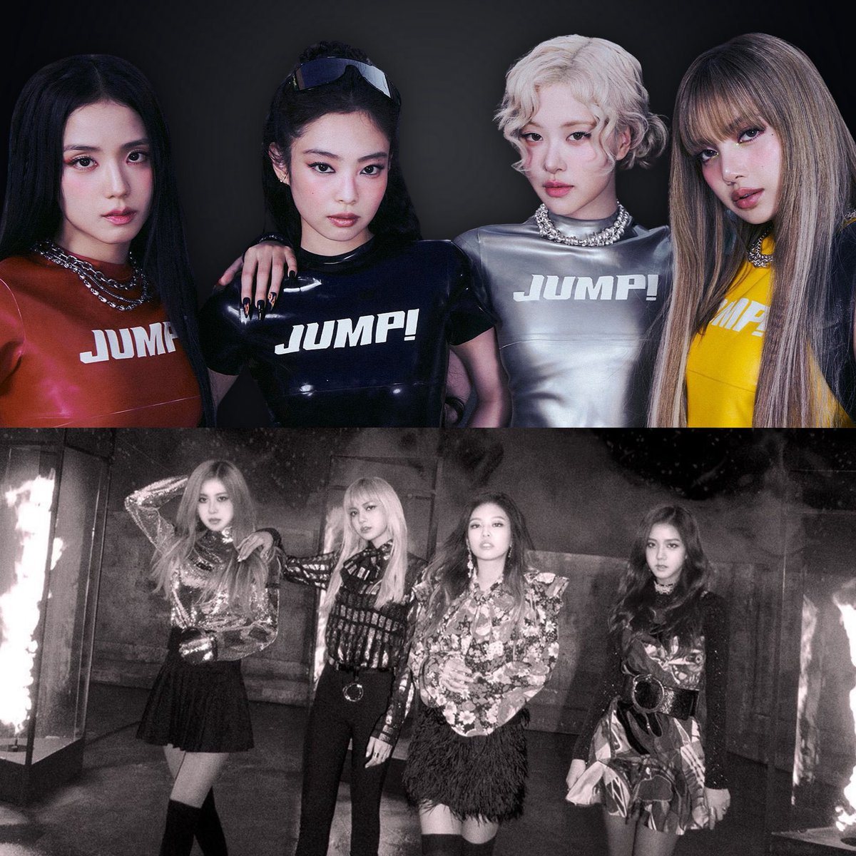 chartsblackpink's tweet photo. “JUMP” now ties “PLAYING WITH FIRE” as @BLACKPINK’s 4th longest-running song on MelOn daily chart (357 days).

It’s currently charting at #26 and has never left the top 30. https://t.co/envjNwcjKJ