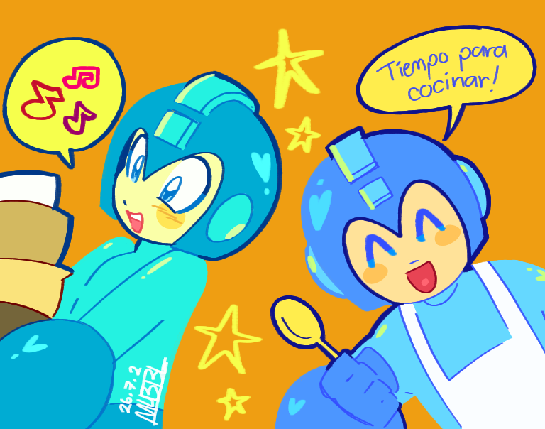 maetellica_mae's tweet photo. also made this one today :^P #megaman https://t.co/QwYXVlpL86