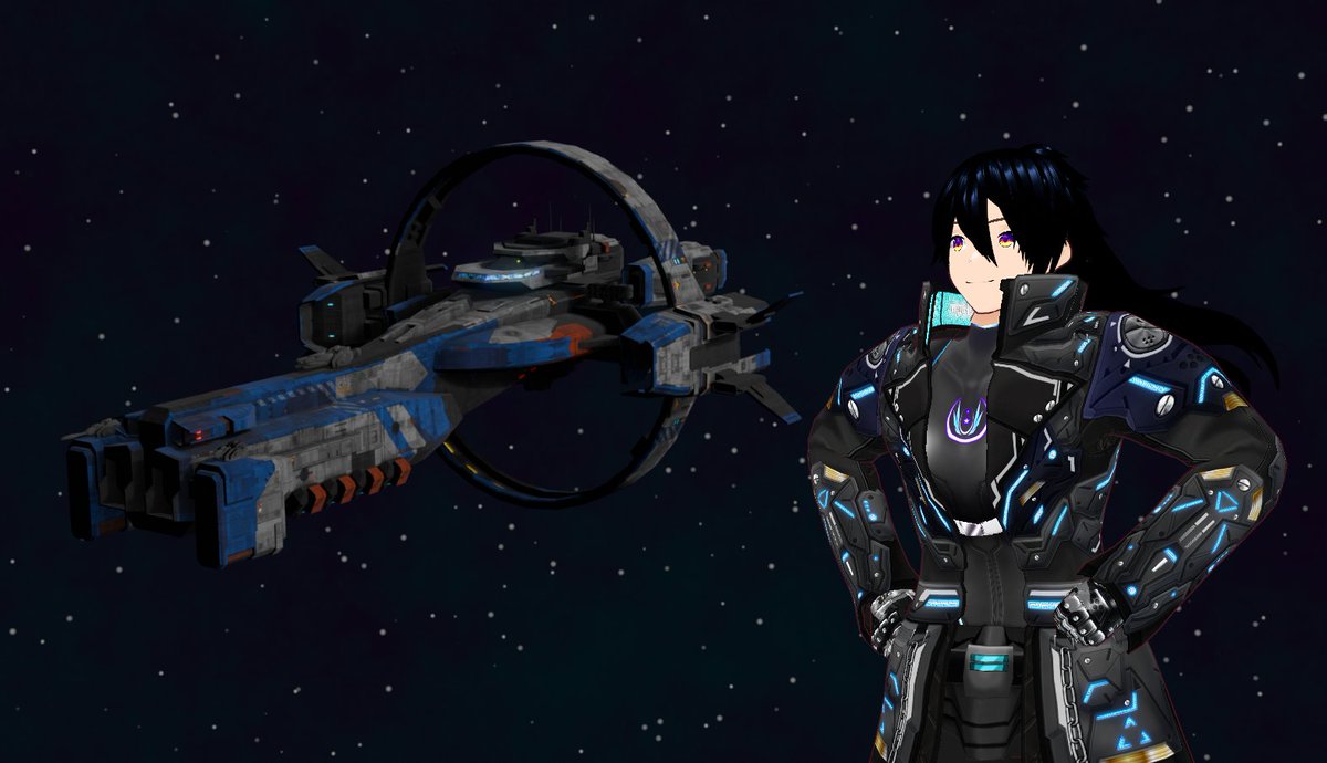 xJace_StarWindx's tweet photo. Captain Jace Starwind and The Starwind Capital Ship. https://t.co/uKhdvlkACB