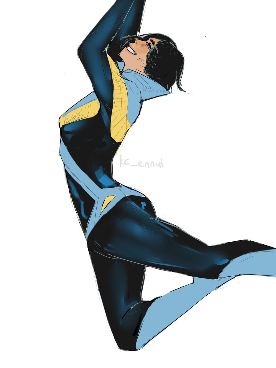 kc_ennui's tweet photo. female discowing doodle as anatomy practice break between other anatomy sketches #dickgrayson #nightwing #discowing https://t.co/r8tqPS8QXT