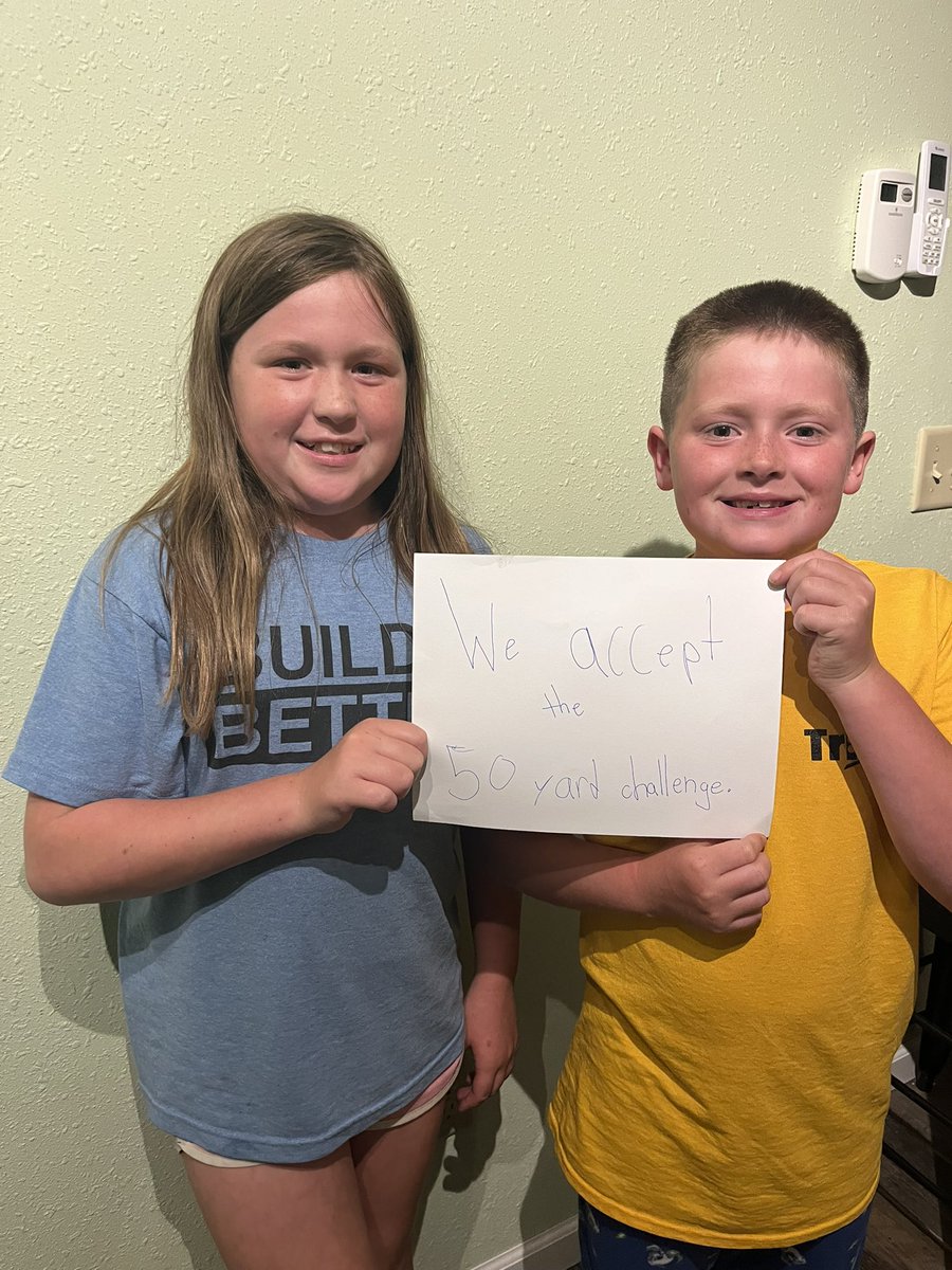 iamrodneysmith's tweet photo. Family, help me give a BIG welcome to Paxton &amp; Elise
of Delhi,Iowa. These two amazing young leaders have stepped up to take on the 50 Yard Challenge, committing to mow 50 FREE lawns for the elderly, disabled, single parents, and veterans in their community https://t.co/FAi3tPuPIw