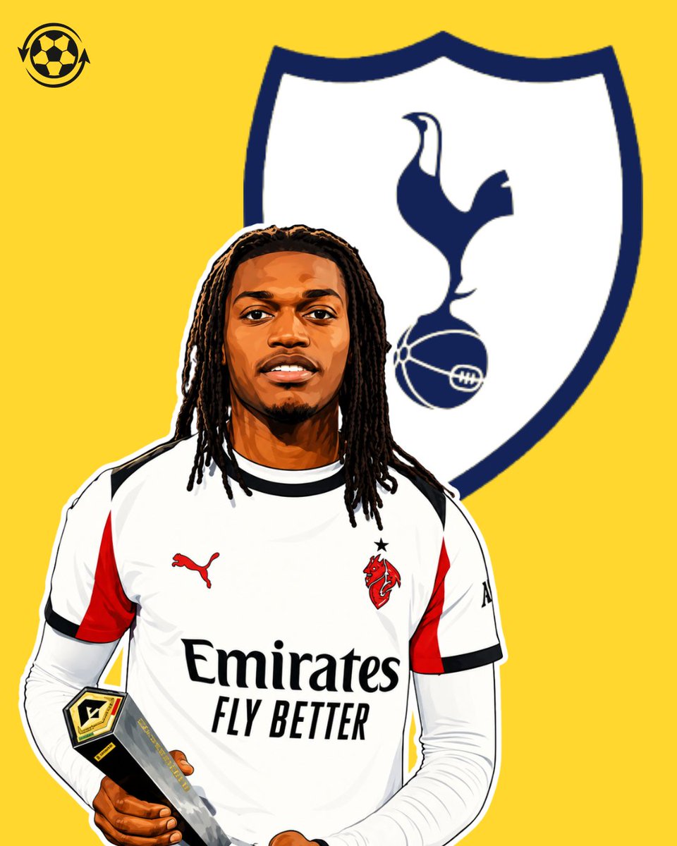 DeadlineDayLive's tweet photo. 🚨 Tottenham Hotspur have been offered the chance to sign Rafael Leão.

AC Milan are ready to part ways with the Portugal international, with Spurs emerging as a possible destination. 

The Italian club could even consider a loan with an obligation to buy if no suitable permanent offer arrives.

(Source: @Gazzetta_it)