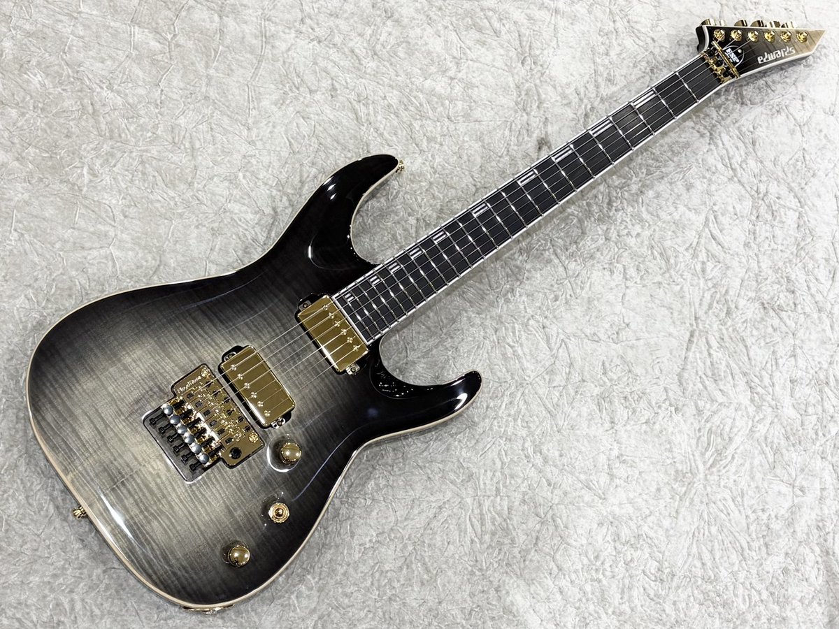 H*S様 ESP GCA エレキギター レア EDWARDS E-HORIZON-CTM 50TH / Ash Black Burst C / Black Pearl Back