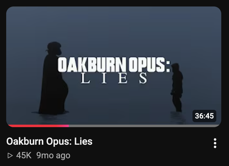 aodm394's tweet photo. @DiscussingFilm okay, now we absolutely need THE OAKBURN OPUS in cinemas also https://t.co/lDzkR39f11