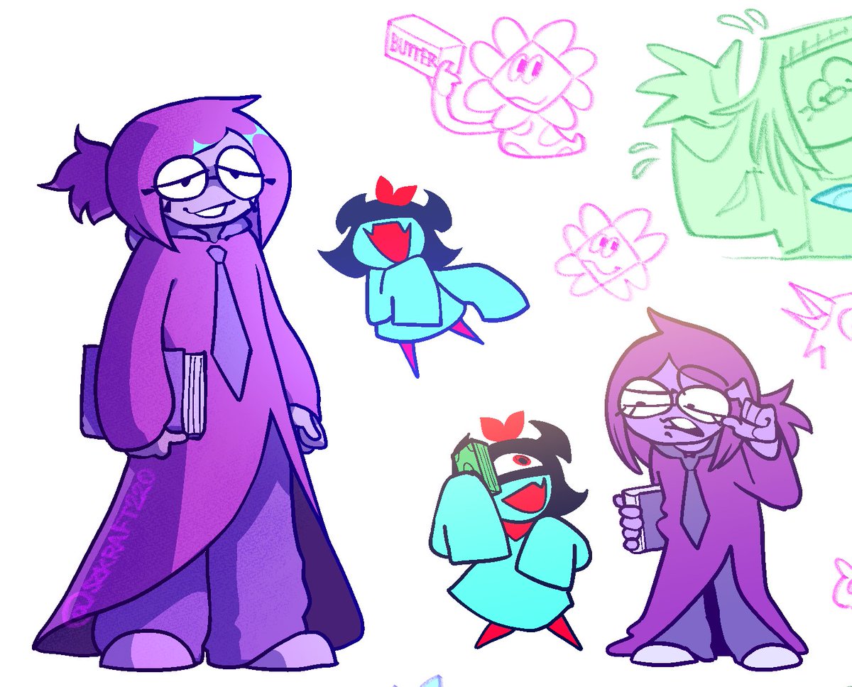 szkraft220's tweet photo. another #deltarunespoilers
>
>
>
>
>
Lots of Seth, Aqua and Green!! Pretty happy with the one that's actually cell-shaded. also Orange and Yellow!
Also Gaster and Battat are there. noone invited their green asses but they're here
Also Jack but he's always welcome
#deltarune https://t.co/DviCg33fTv