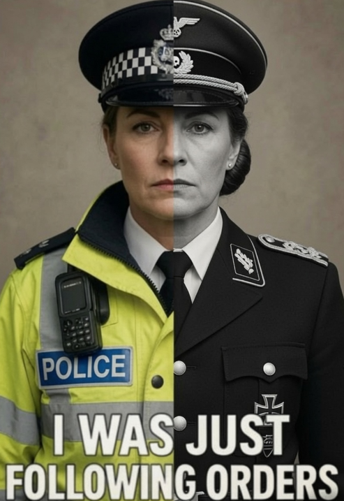 AI_EmeraldApple's tweet photo. When the UK police defend the roaming gang of migrants attacking the white victim, and the white victim gets arrested, they really have become the enemy of the people. 

The worst ones are the female police officers, who have subscribed to the pro migrant ideology while engaging in "white guilt". They follow the orders of the orthodoxy without question and dismiss the evidence in front of their eyes. 

Traitors...