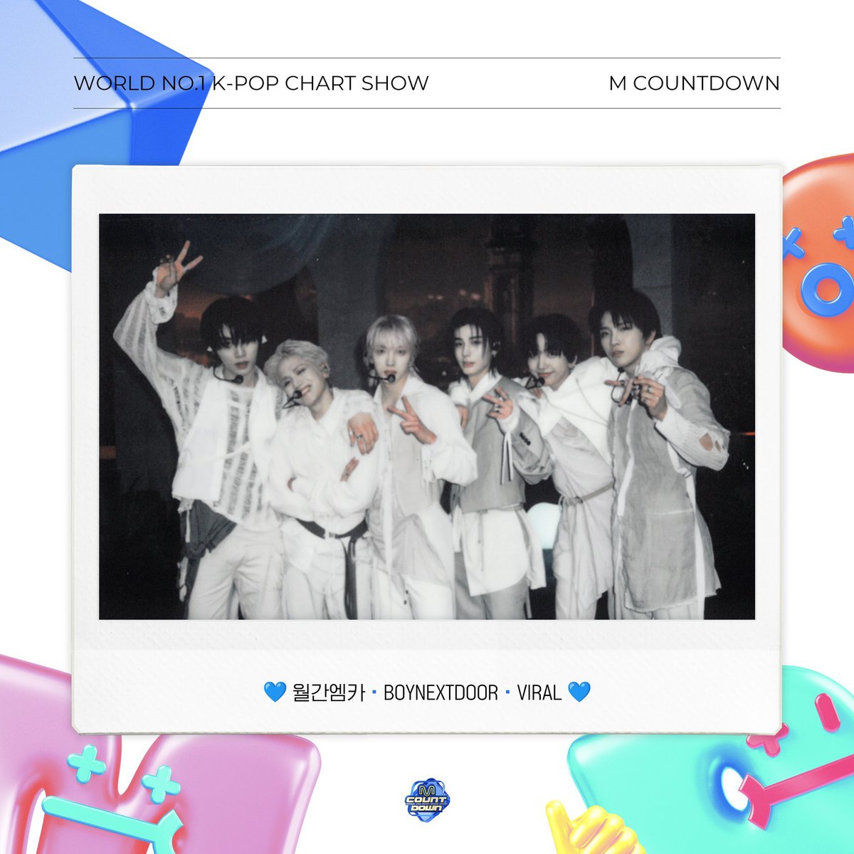 Psbgho's tweet photo. Another month, another unforgettable stage with BOYNEXTDOOR on M Countdown. 💙 @Levhan https://t.co/mgwsGzd5E2