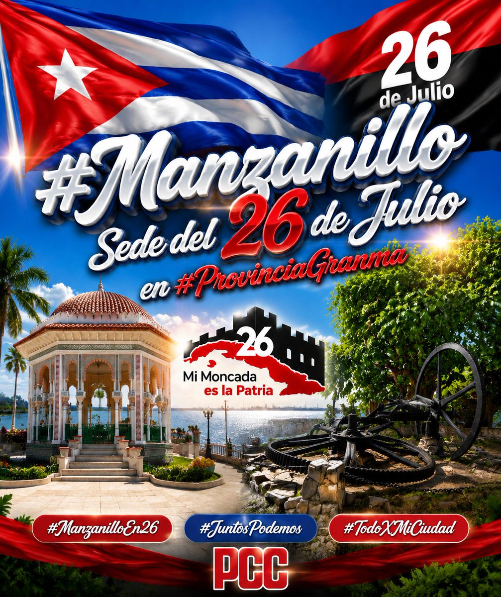 BeltranReynier's tweet photo. 🇨🇺❤️Nuestro terruño, nuestro municipio, muestra Patria Chica estará de cumpleaños este próximo 11 de julio

#Manzanillo fue fundado el 1 1 de julio de 1792, hace 234 años.
#ManzanilloEn26 https://t.co/SbIxYP8n3m