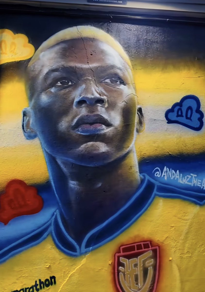 FootyCondor's tweet photo. Moisés Caicedo gets a mural in Brooklyn. 

🎨 andaluztheartist https://t.co/arZNzT6bVG