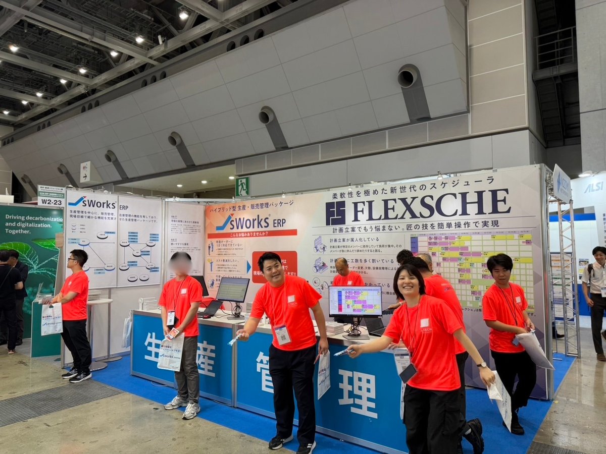 j_tech_jp's tweet photo. #ものづくりワールド東京 本日最終日です！
4月入社の新卒メンバーもノベルティ配布中💪🔥
ぜひブースに足をお運びください😊

💻展示製品：生産管理システム、生産スケジューラ
📍小間番号：W2-23 https://t.co/YvqulbieWZ
