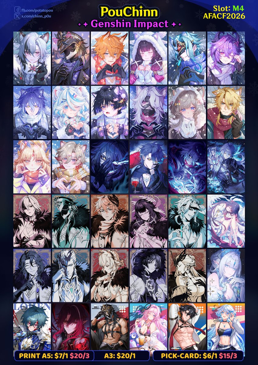 pou_chinn's tweet photo. Hello Singapore!

Here’s a preview of our lineup. You can find us at Booth M4. Please note that we accept cash payments only.

If you would like to place an order and pick it up at the festival, feel free to contact us and we’ll be happy to assist you.

#AFACF #AFACF2026 https://t.co/SMZWdGwSUh