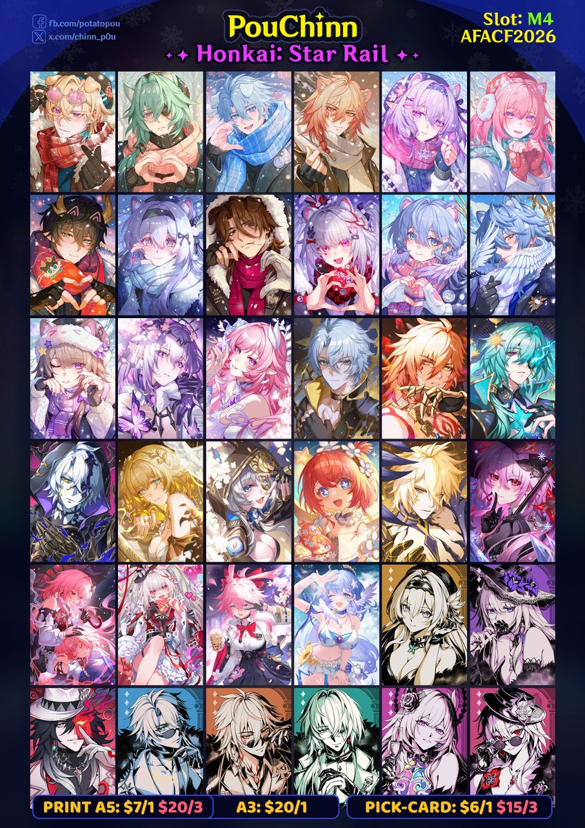 pou_chinn's tweet photo. Hello Singapore!

Here’s a preview of our lineup. You can find us at Booth M4. Please note that we accept cash payments only.

If you would like to place an order and pick it up at the festival, feel free to contact us and we’ll be happy to assist you.

#AFACF #AFACF2026 https://t.co/SMZWdGwSUh