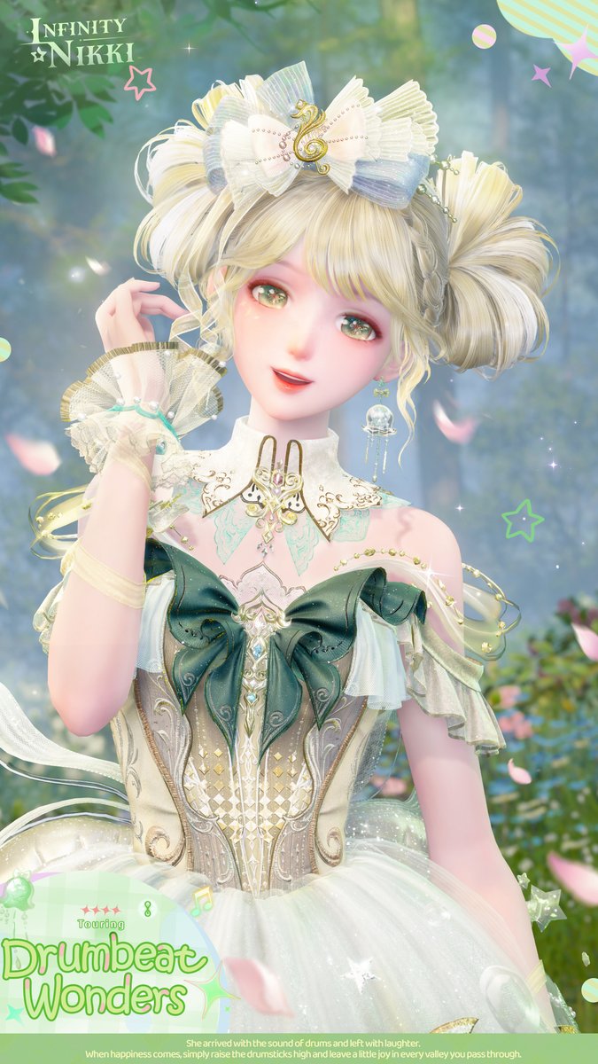 InfinityNikkiEN's tweet photo. ♾Whimsical Wardrobe | Drumbeat Wonders https://t.co/L2PEyIcuEv