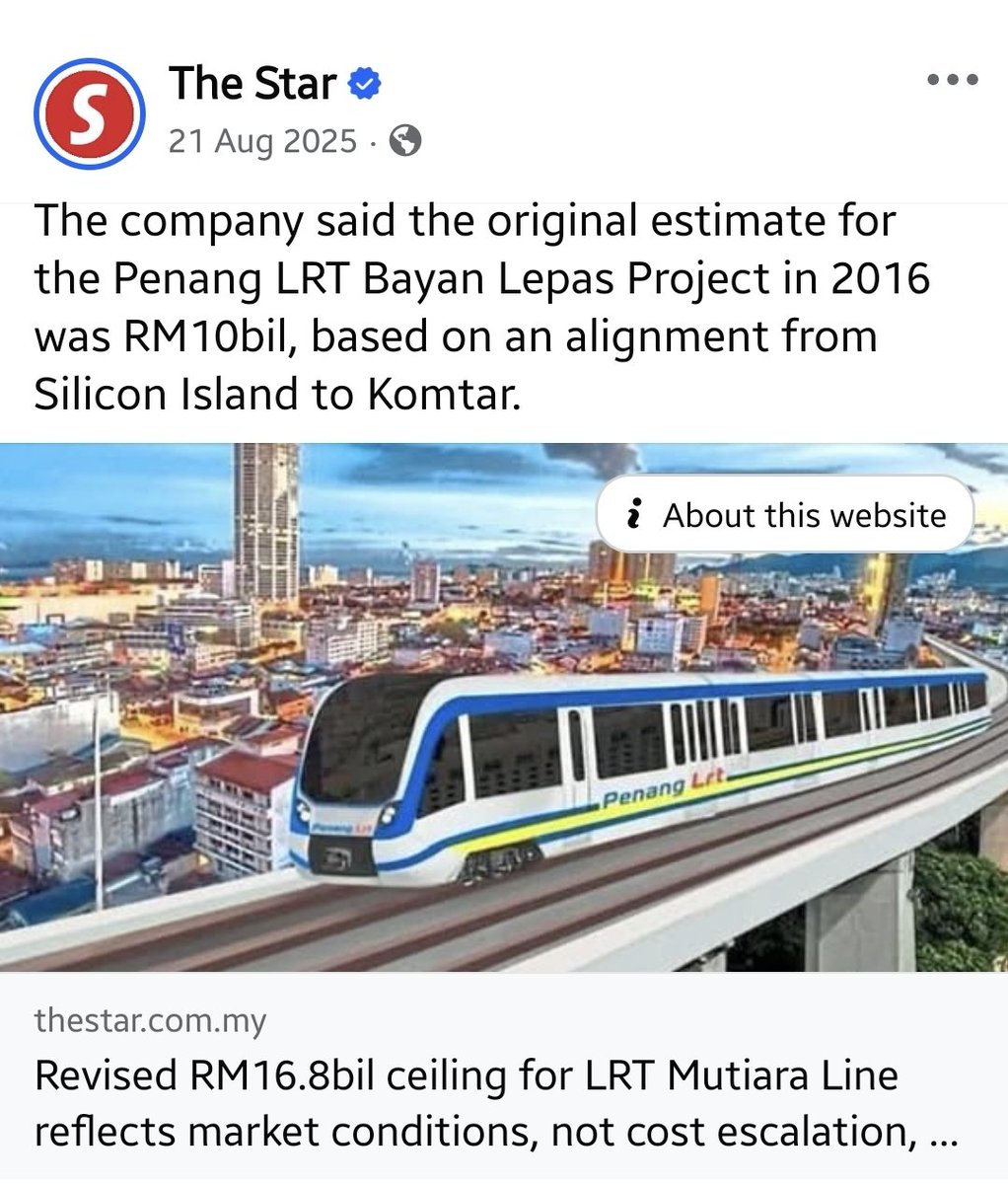 ismet_ulam's tweet photo. @bitcoinmalaya Yet his own penang scam projects with his 10% duit poket kept on getting costlier without any 'austerity measures'.

This failed accountant is nothing but a thief. https://t.co/WQcUJNHIfP