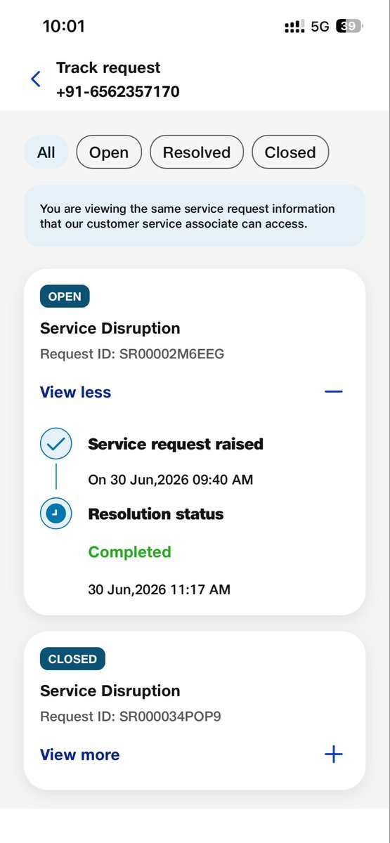 sumitskitchen's tweet photo. @reliancejio @JioCare jiofiber is like “Dabba” not getting any good service https://t.co/uztzgffKN8