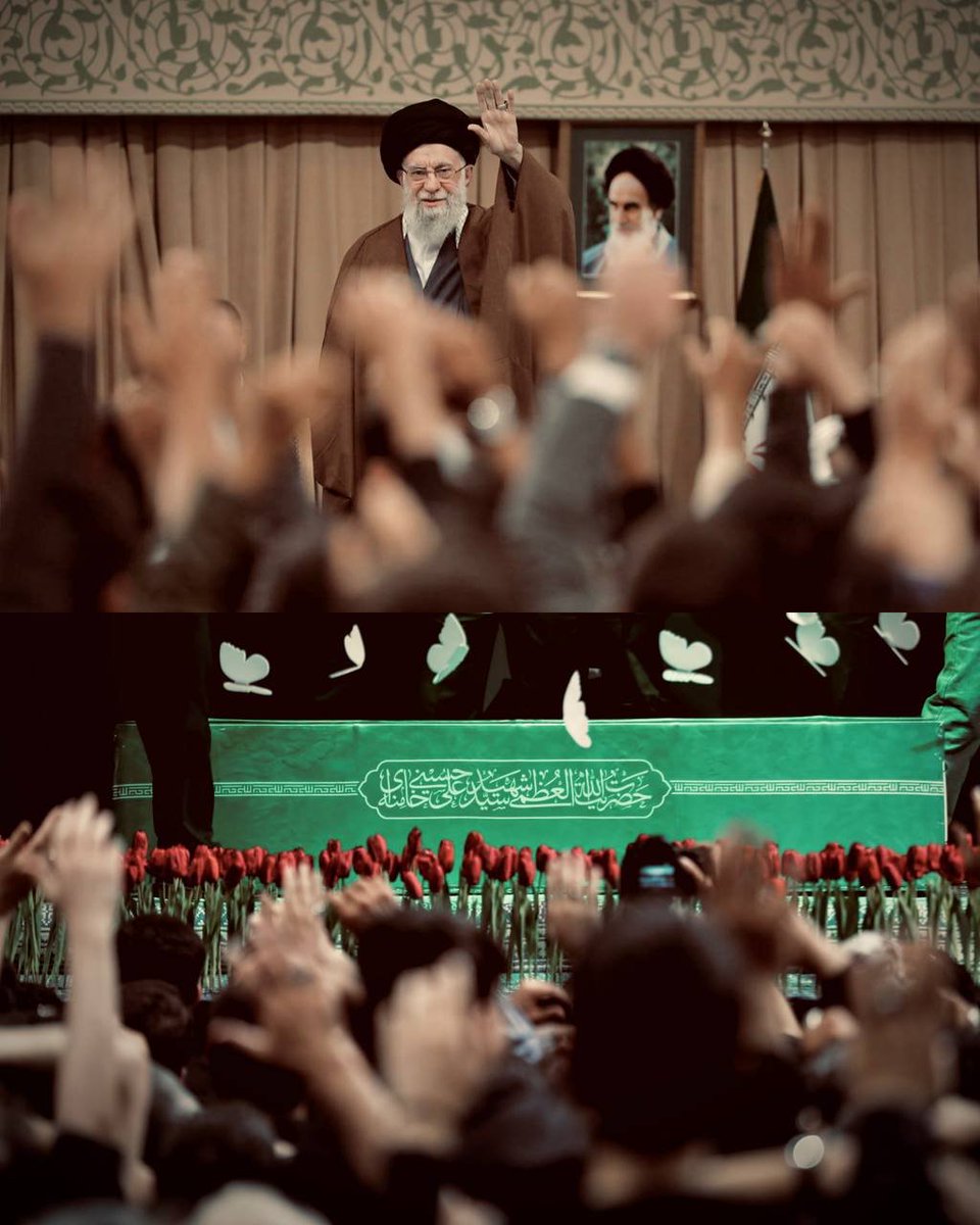sfwraamry's tweet photo. ای رهبرِ شهیدم، تو در طوفان‌هایِ تلاطم‌آلودِ تاریخ، علمدارِ ایران بودی؛ کسی که با پرچمِ حق، مسیرِ ایستادگی را برای ما روشن کردی. خونِ تو، پرچمِ ما را تا ابد برافراشته نگاه خواهد داشت.🚩
#خمینی_مشهد 
#باید_برخاست https://t.co/Sac7F4MqEb