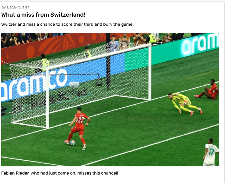ITGDsports's tweet photo. You are not going to believe the goa Switzerland missed!
#FIFAWorldCup #SUIvALG
https://t.co/vADe8gTyDW https://t.co/I8U2ufhrrQ
