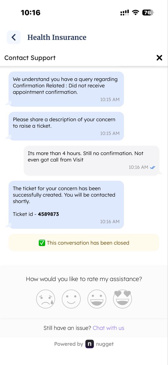 rkbhumca's tweet photo. @policybazaar @getvisitapp  I don’t know before booking or going for doctor visit, always i need to raise a complaint. Last night i requested for doctor appointment still it is not confirmed. Appointment time is just after 30min. Already more than 12 hour gone after my payment. https://t.co/IgRgrmWUDa