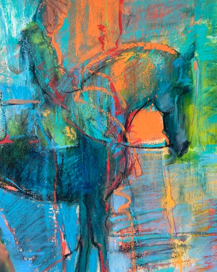 womensart1's tweet photo. Lesley Humphrey, UK born contemporary artist known for her expressive and powerful equine paintings #WomensArt https://t.co/VY9pBXhA72