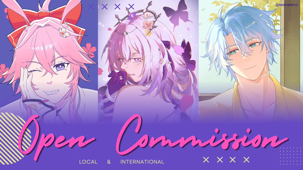 keeneterui's tweet photo. (rts and likes are appreciated! ♥︎)

🌻 COMMISSION OPEN 🌻

hii! ^^ my commission is now open with three services below! if interested, you can order by mentioning me after dm for local and via vgen for international through the link in replies!
#vgencomm #artcommission #artidn https://t.co/xBQggKdvRo