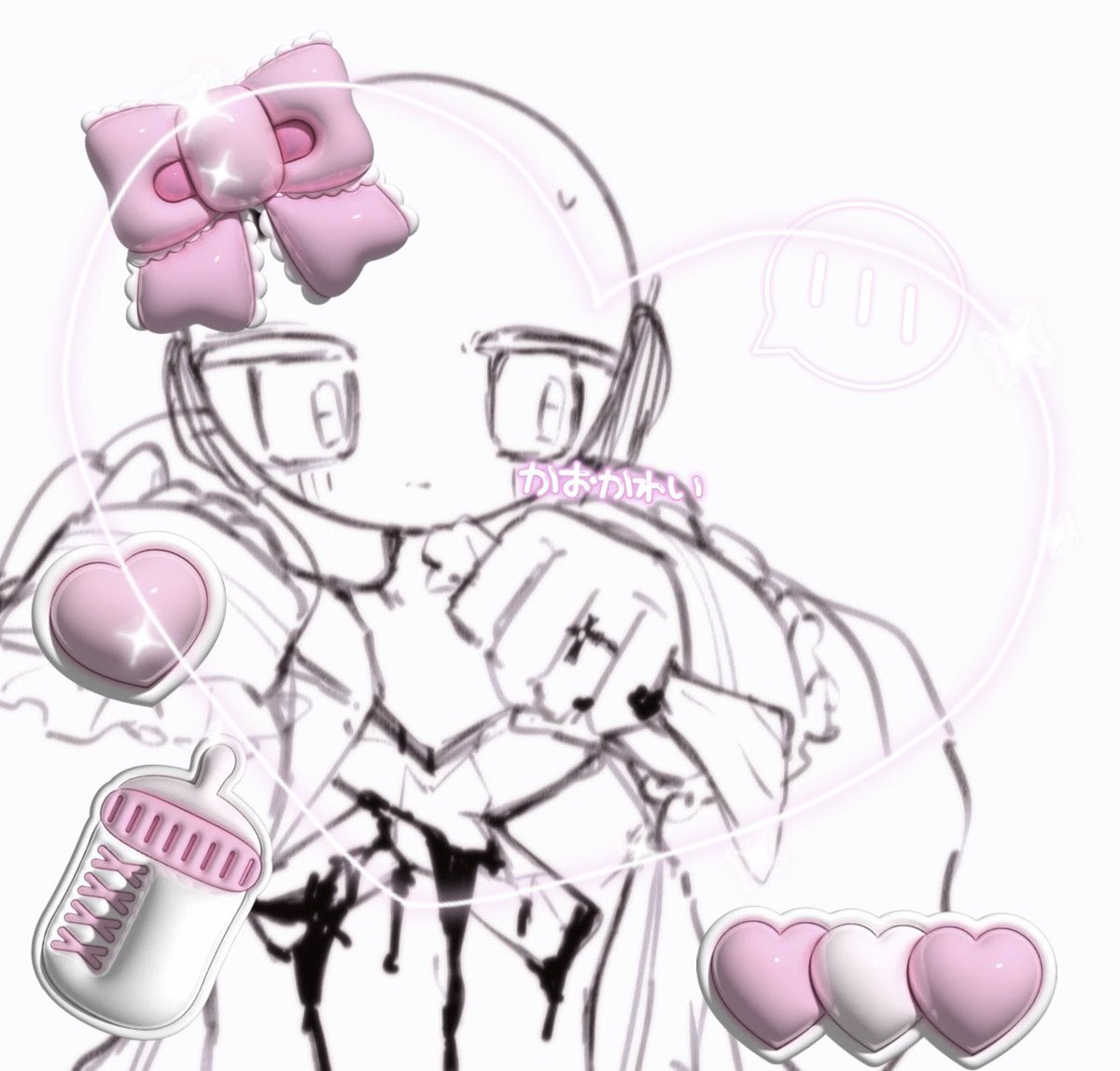 furugaug's tweet photo. 色塗りが進まないwip🎀💗 https://t.co/vQ59wIcfyD