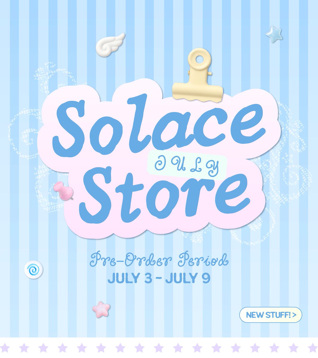 solacespaceph's tweet photo. ִֶָ 𓂃⊹ 𝑺𝒐𝒍𝒂𝒄𝒆 𝑱𝒖𝒍𝒚 𝑺𝒕𝒐𝒓𝒆: 𝗡𝗢𝗪 𝗢𝗣𝗘𝗡 ִֶָ🌸་༘🦋˖ °

with lots of new stuff especially for u! ♡ 

🗓️ pre-order period: 07/03 - 07/09
🌎 open to worldwide group order! 

𝒔𝒉𝒐𝒑 𝒉𝒆𝒓𝒆 ˋ°•*⁀➷
https://t.co/ej9xvlZNxP https://t.co/8dBW60O69U