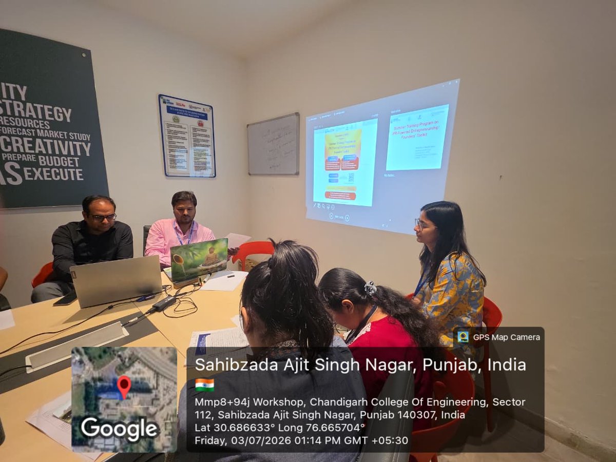 AcicRise's tweet photo. 🚀 One Week Successfully Completed: Summer Training Program 2026 on IPR Powered Entrepreneurship – Founders Toolkit. The Department of RISE, CGC Landran, has successfully completed the first week of the Summer Training Program 2026 on "IPR Powered Entrepreneurship" https://t.co/362M6XiKRo