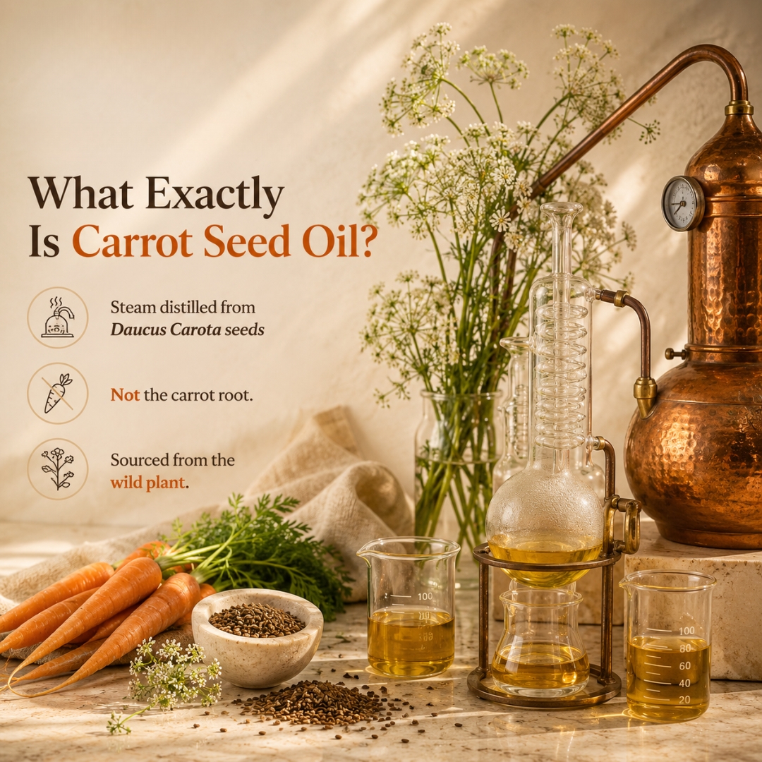 dbrexports's tweet photo. The $135 oil that fights aging better than most lab synthetics.
Steam distilled from wild Daucus Carota seeds. Rich in Carotol + Vitamins A &amp; E.
This is Carrot Seed Oil and your skincare formula might be missing it.
🔗 https://t.co/mEVqUmgCoB
 #CarrotSeedOil #SkincareScience https://t.co/ETe3t9uoUN