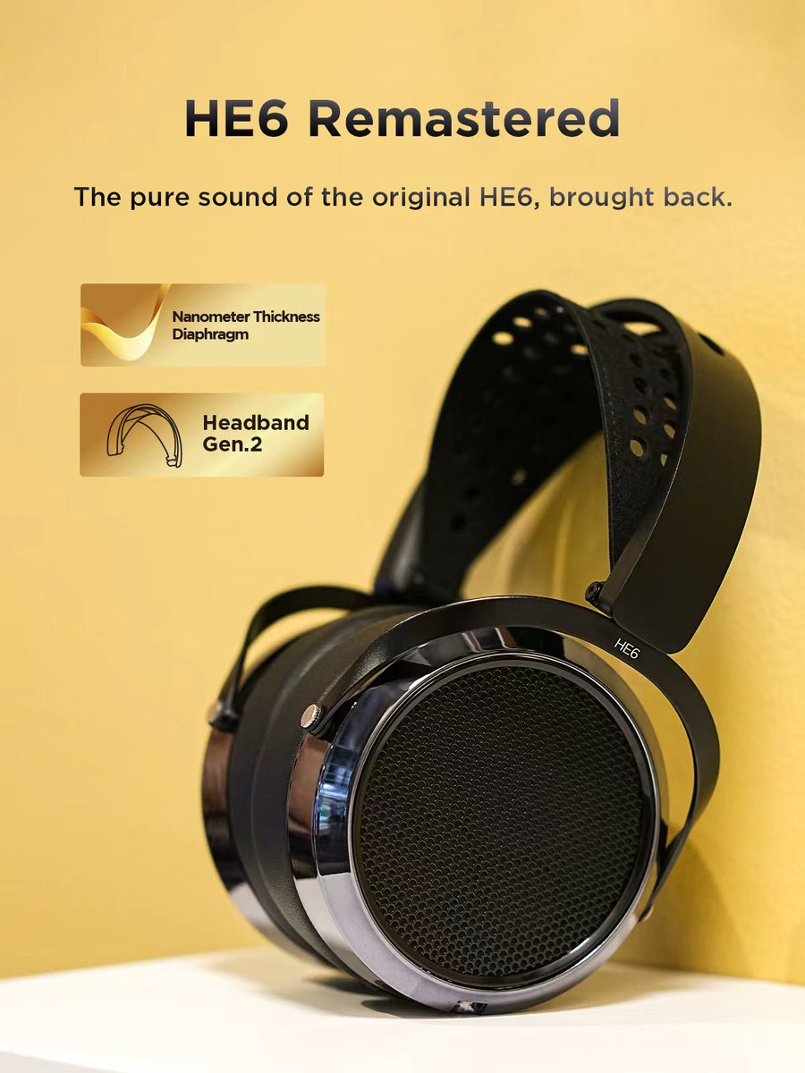 hifimanofficial's tweet photo. Pre-order now: https://t.co/LDv7NRAqSI

#HIFIMAN #HE6Remastered #HE6 #4ScrewHE6 #Audiophile #PlanarMagnetic #OpenBackHeadphones #Audiophile #HiFi #HiFiAudio #Headphones #HeadFi #MusicLovers https://t.co/r2pB2rbbbg