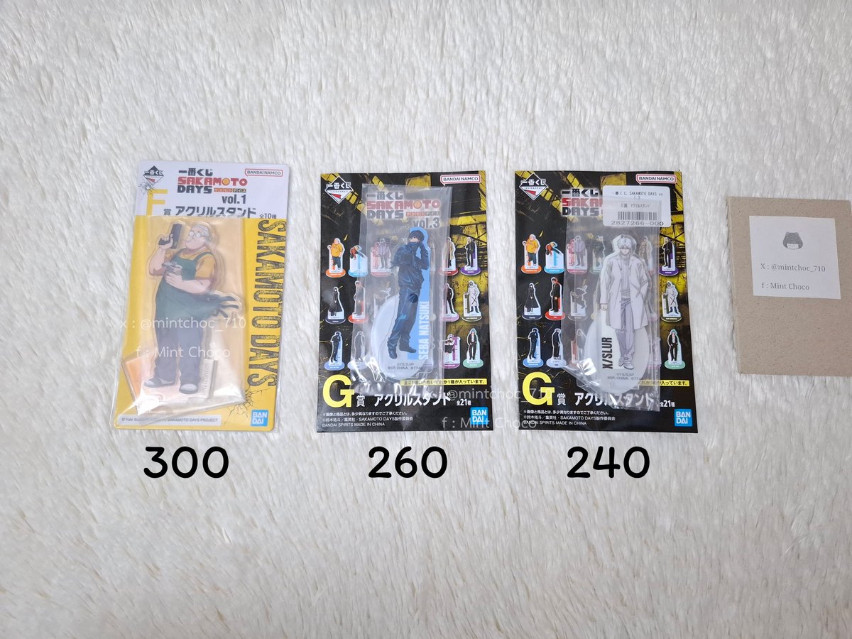 mintchoc_710's tweet photo. พร้อมส่ง SAKAMOTO DAYS

🚚ค่าส่งเริ่มต้น 45
*พื้นที่ห่างไกล +20

👐🏻สนใจชิ้นไหนสอบถาม/ขอดูรูปเพิ่มเติมได้ค่ะ
#ตลาดนัดsakamotodays #ตลาดนัดซากาโมโต้เดย์ #ตลาดนัดsakamoto #ตลาดนัดซากาโมโต้ #ตลาดนัดอนิเมะ https://t.co/Q1tdYRvbTY