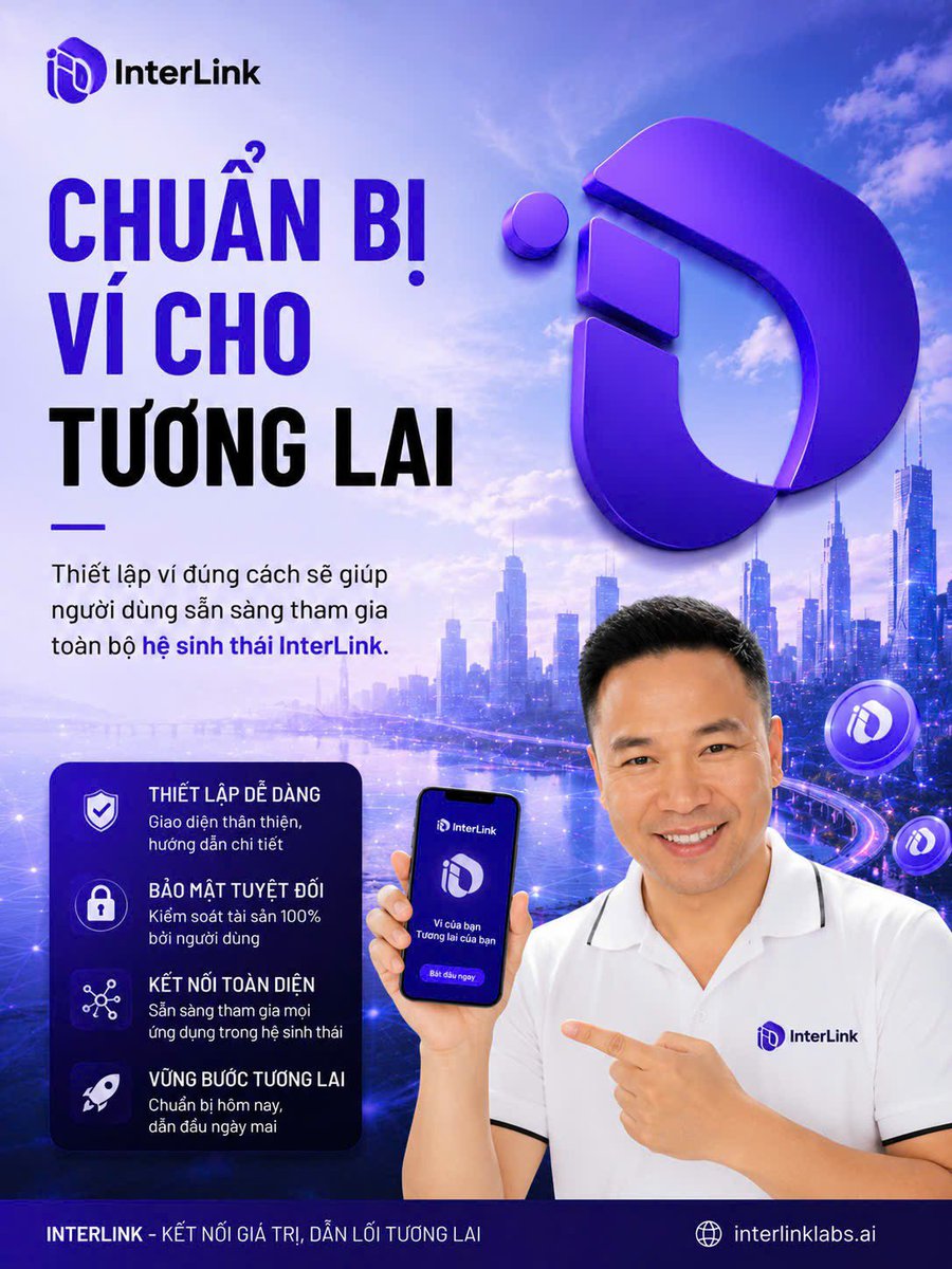 khoa280320's tweet photo. Chuẩn bị ví đúng cách là bước quan trọng để sẵn sàng tham gia hệ sinh thái InterLink. Việc thiết lập và bảo mật đầy đủ giúp người dùng sử dụng các tính năng tương lai một cách thuận lợi và an toàn.
#InterLink #ITLG #ITL
#InterLinkSeoulPrivateMainnet https://t.co/B62eQ2x9om
