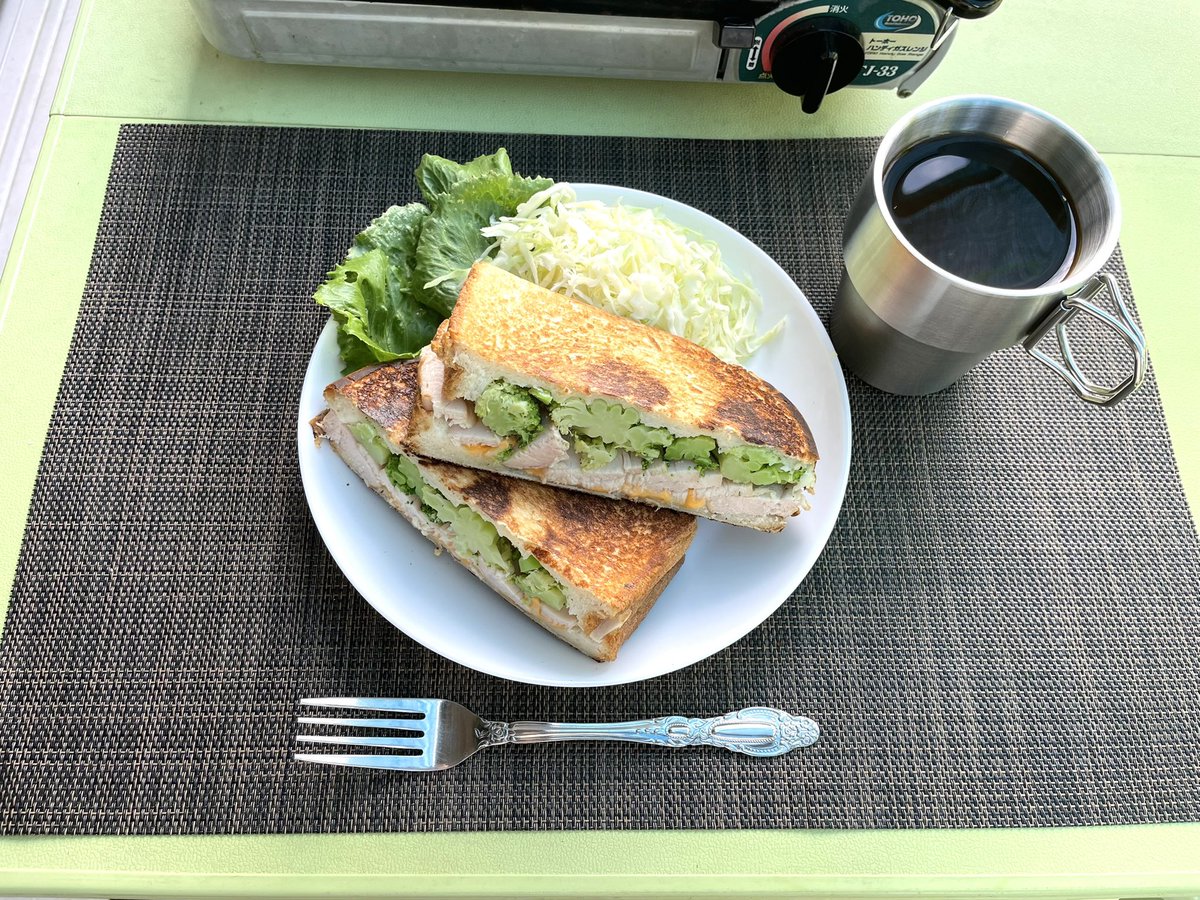 Rlmw0d's tweet photo. 7月3日（金）の食事
朝→スモークチキンとチーズのホットサンド、コーヒー
昼→親子丼、わかめと三つ葉のお味噌汁
夕→あさりの野菜たっぷり焼きそば、ぶなしめじのおやき、野沢菜のおやき、野菜ミックスのおやき
間食→紫陽花餅
#40代 #摂食障害の人と繋がりたい #下剤依存 #非嘔吐過食 https://t.co/8EmC4BTm9W