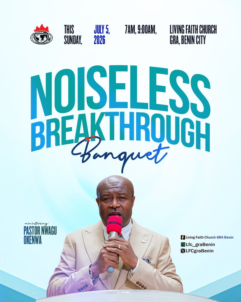 LFCgraBenin's tweet photo. Some breakthroughs don’t make noise—they make impact.

That's the kind awaiting you this Sunday.
See you in church. https://t.co/TsXZuwFjFu