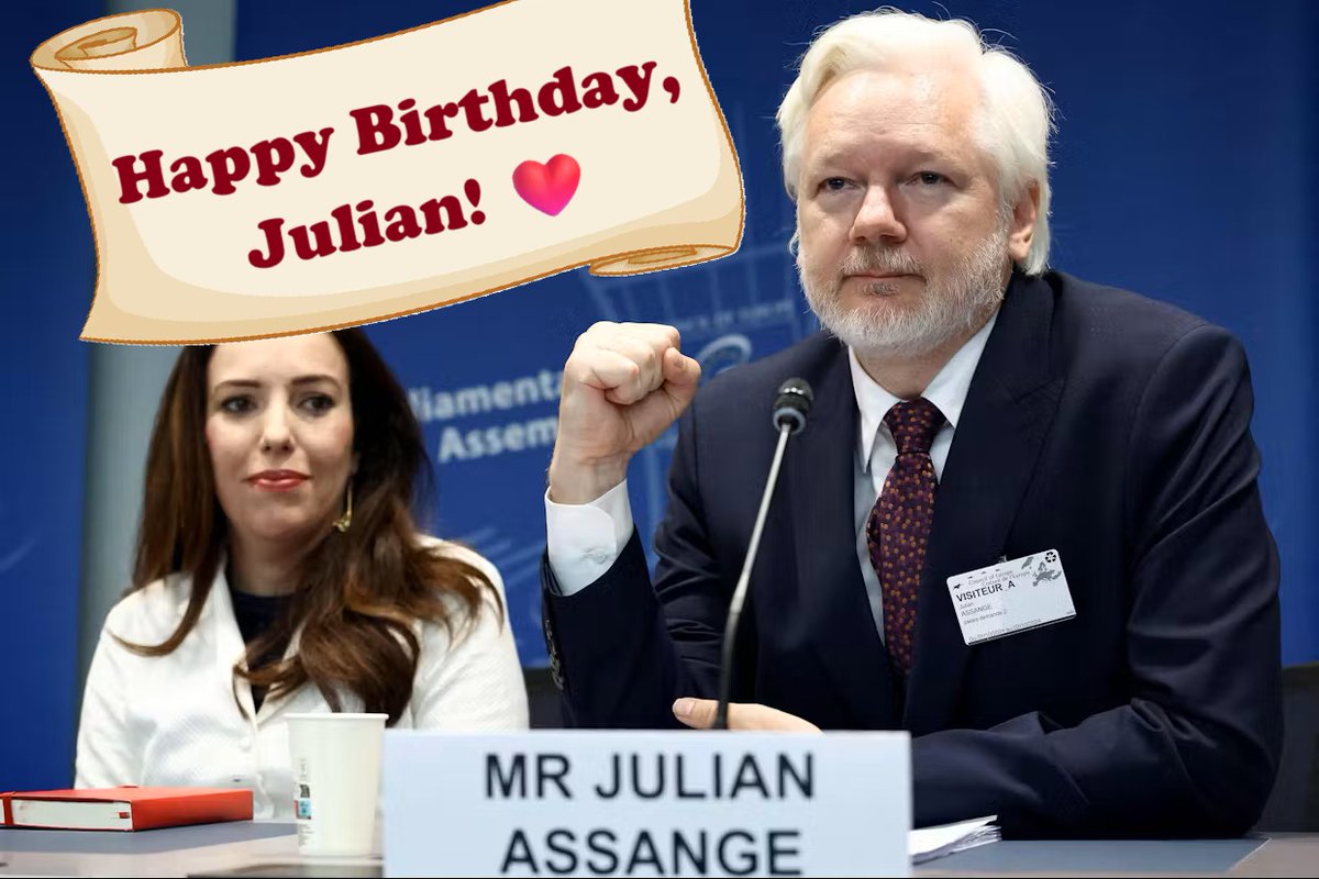 FreeAssange_eu's tweet photo. Happy Birthday, dear Julian Assange! ❤️ https://t.co/EyW8eg2UE6
