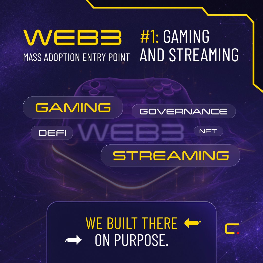 seecoin_io's tweet photo. Every study on Web3 mass adoption points to the same entry point.

Not DeFi.
Not NFTs.
Not governance protocols.

Gaming and streaming.

The reason is simple.

People already spend hours there.

They already have identity, reputation, and community in those spaces.

"Earn rewards for watching streams" requires no blockchain education.

"Provide liquidity to a yield farming protocol" requires a 40-minute tutorial and still loses most people.

seecoin is positioned exactly where adoption actually happens.

adQuery brings the brand revenue.
seegame brings the streaming infrastructure.
Missions Hub routes the value back to the users already there.

Not a bet on where adoption will go.

A bet on where the data already shows it going.